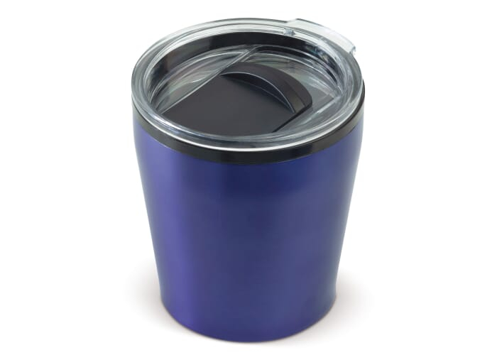 Tasse à café publicitaire 240 ml - Hot-but-cool Bleu foncé
